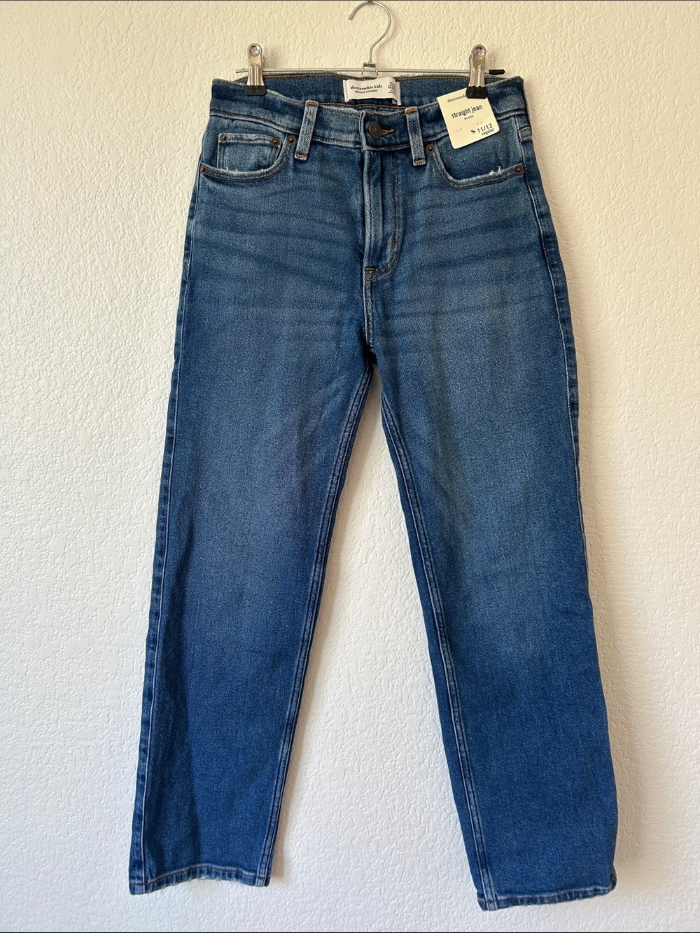 abercrombie kids Classic Blue Straight-Leg Jeans